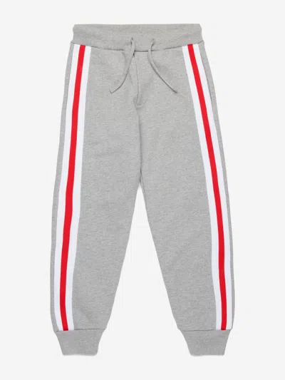 Dsquared2 Logo-embroidered Cotton Track Pants In Grey