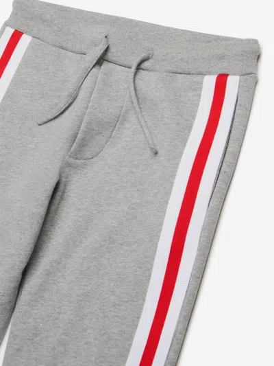 Dsquared2 Logo-embroidered Cotton Track Pants In Grey