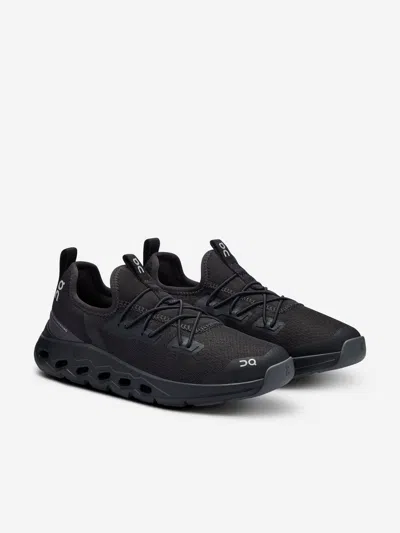 On Running Kids Cloudleap Trainers In Black