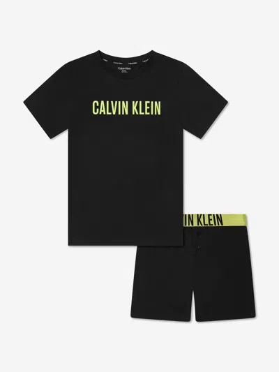 CALVIN KLEIN UNDERWEAR CALVIN KLEIN BOYS SHORT PYJAMAS SET 