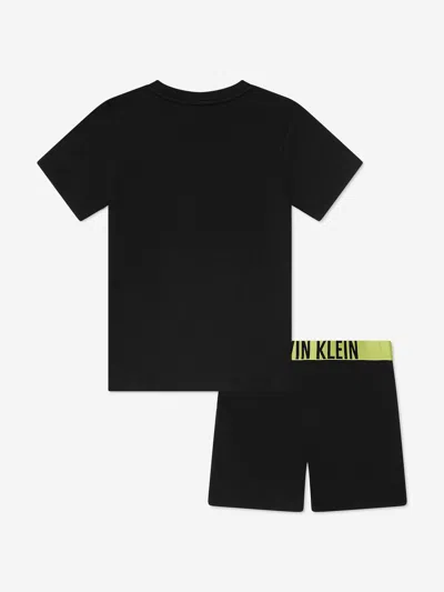 Calvin Klein Underwear Calvin Klein Boys Short Pyjamas Set In Black