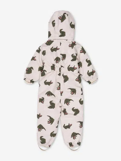 Konges Slojd Konges Sløjd Kids Crocodile Nohr Snowsuit In Ivory