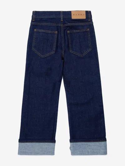 Marni Kids Regular Fit Jeans In Blue