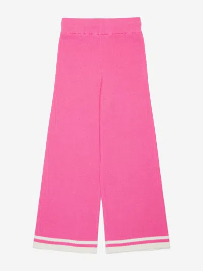Marni Girls Knitted Trousers In Pink