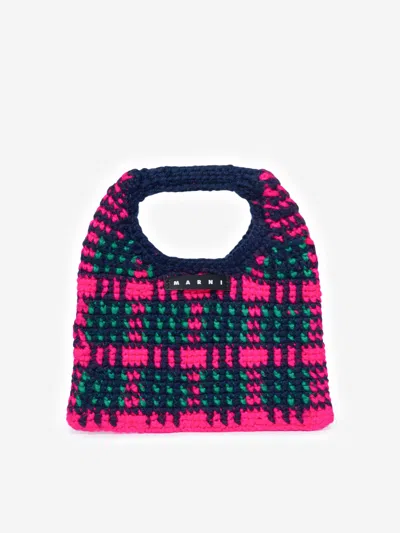 Marni Crochet-knit Shoulder Bag In Multicoloured