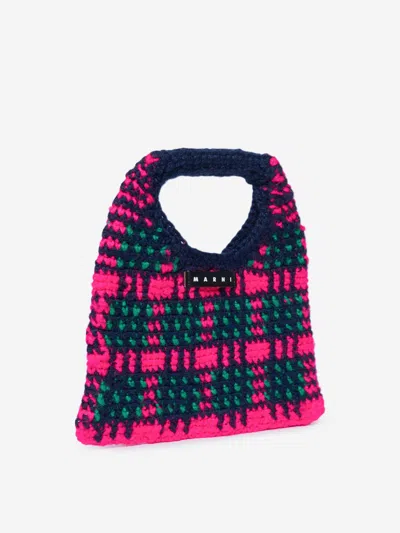 Marni Crochet-knit Shoulder Bag In Multicoloured