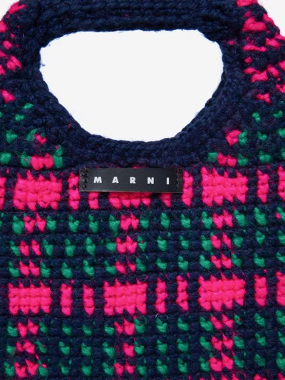 Marni Crochet-knit Shoulder Bag In Multicoloured