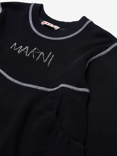 Marni Girls Sweater Dress In Black