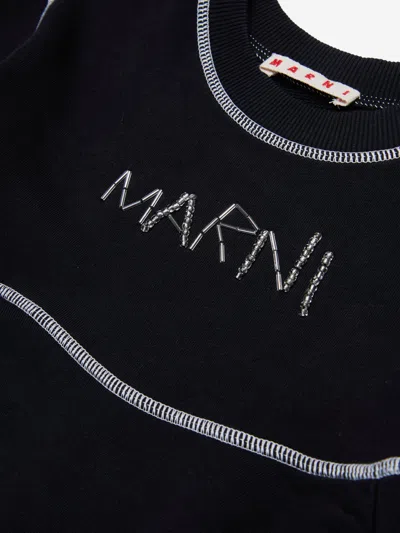 Marni Girls Sweater Dress In Black