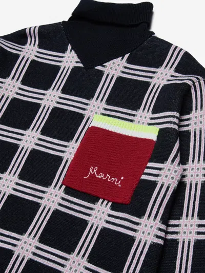 Marni Girls Sweater Dress In Black