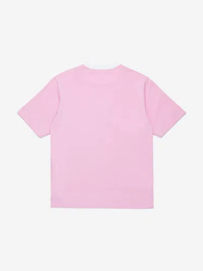 Marni Logo-print Cotton T-shirt In Pink