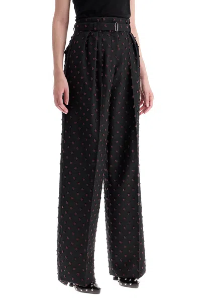 LANVIN HIGH-WAISTED WIDE CUT TROUSERS 