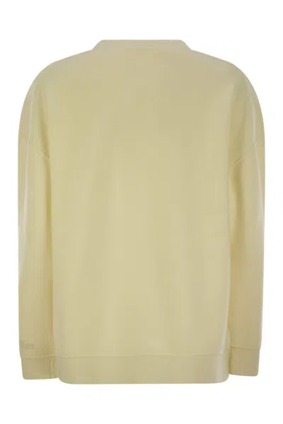 MAX MARA SLIGHTLY OVERSIZED CREWNECK WOOL AND CASHMERE SWEATSHIRT 