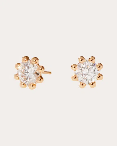 Oscar Massin Women's Lab Diamond & 18k Gold Medium Beaded Stud Earrings In Gold