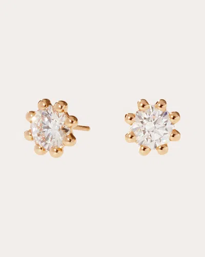 Oscar Massin Women's Lab Diamond & 18k Gold Small Beaded Stud Earrings In Gold