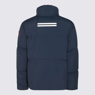 Shop Canada Goose Dark Navy Down Jacket In Atlantic Navy