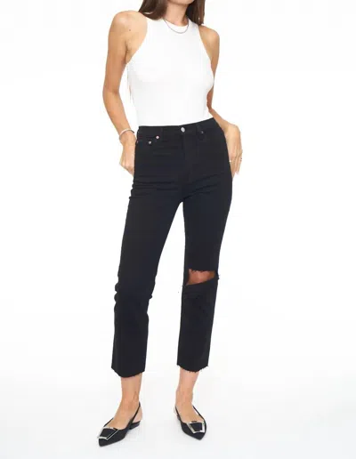 Pistola Charlie High Rise Jeans In Black In Black