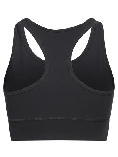 Balenciaga Sporty Reflective Logo Top Tops Black In Black