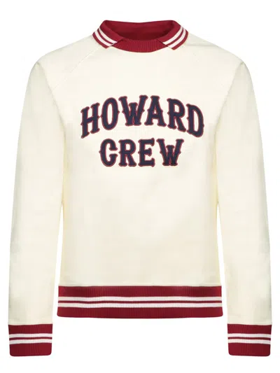 Wales Bonner Embroidered Cotton Polo Sweatshirt In White