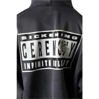 Saint Mxxxxxx X Denim Tears Hooded Cotton Sweatshirt In Black
