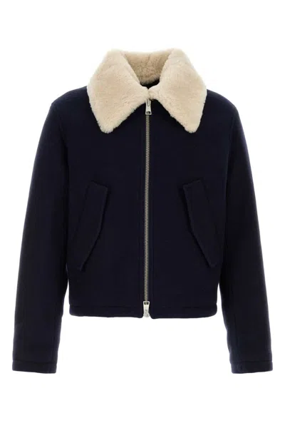 Shop Ami Alexandre Mattiussi Ami Jackets In Blue