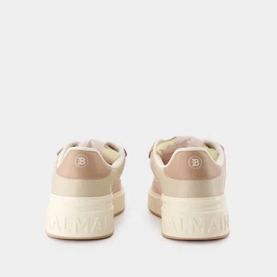 Shop Balmain B-court Flip Sneakers In Pink