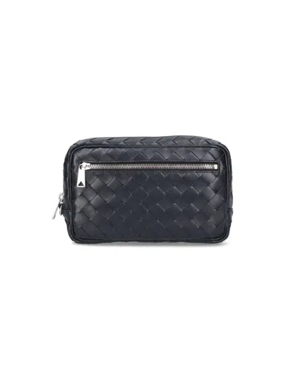 Bottega Veneta Small Pouch With Strap In Black