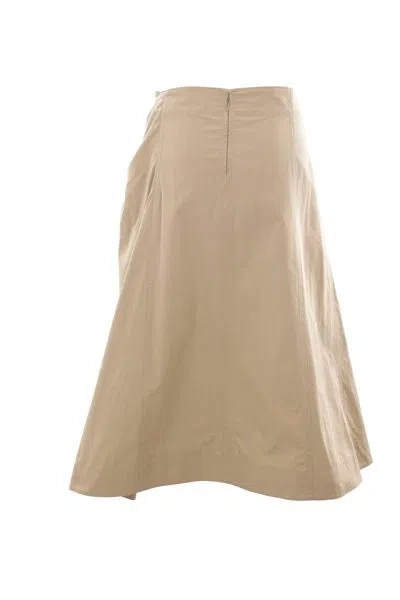 Shop Bottega Veneta Skirts In Beige