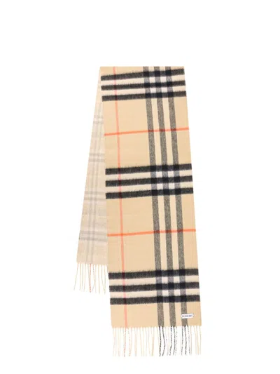 Shop Burberry Scarf In Beige