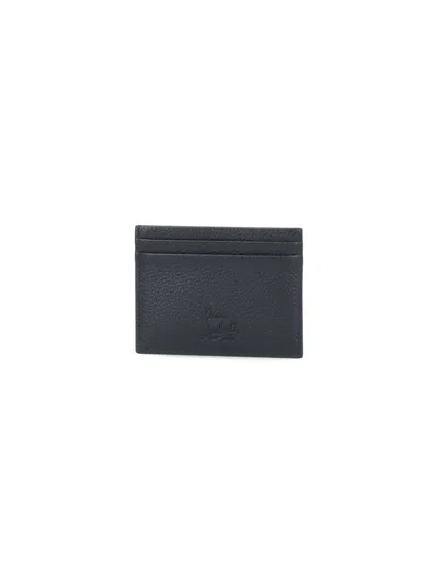 Shop Christian Louboutin Wallets In Black/ultrablack