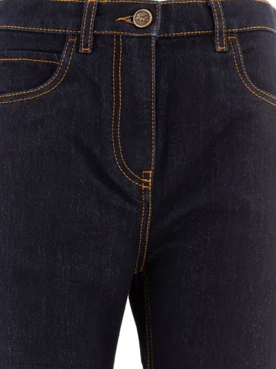 Etro Dark Indigo Straight-leg Jeans In Blue