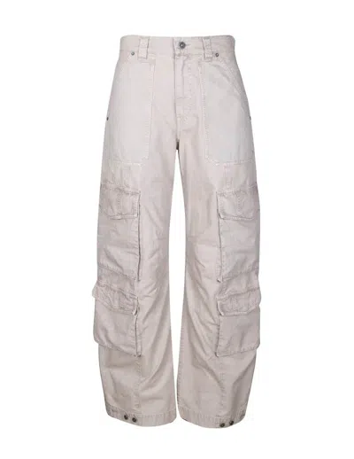 Shop Golden Goose Cotton Cargo Trousers In Trench Coat