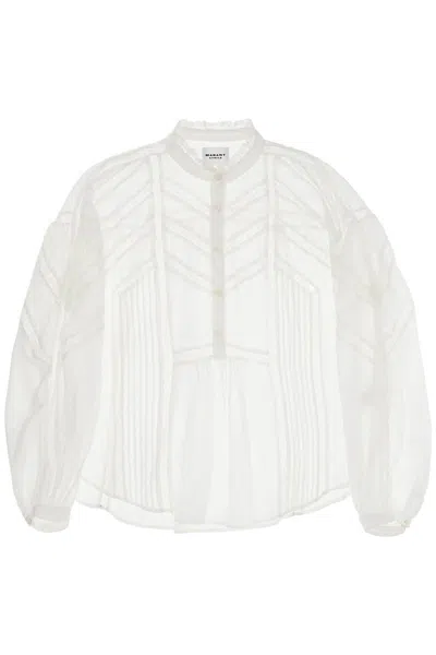 Shop Isabel Marant Étoile Cotton Gelma Blouse For In White