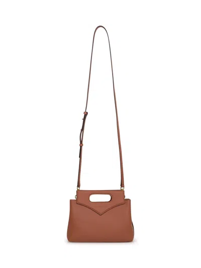 Mcm Caramel Leather Mini Soft Diamond Handbag In Brown