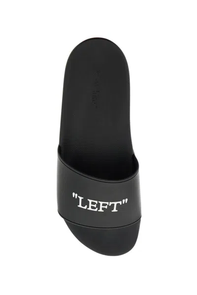 Shop Off-white Off White Flat Shoes In Black-wh