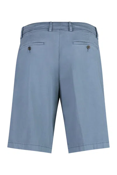 Paul & Shark Cotton Bermuda Shorts In Blue