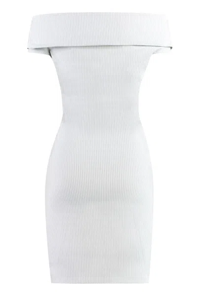 Philosophy Di Lorenzo Serafini Front Button Striped Dress For Women In Grey