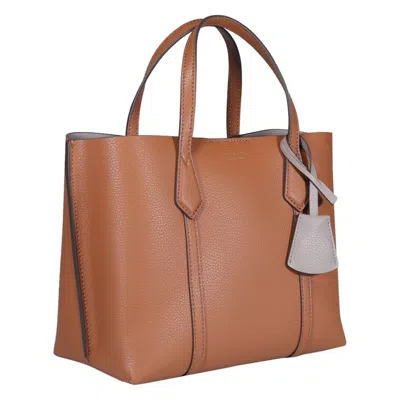 Tory Burch Light Umber Leather Perry Small Tote Bag In Light Amber