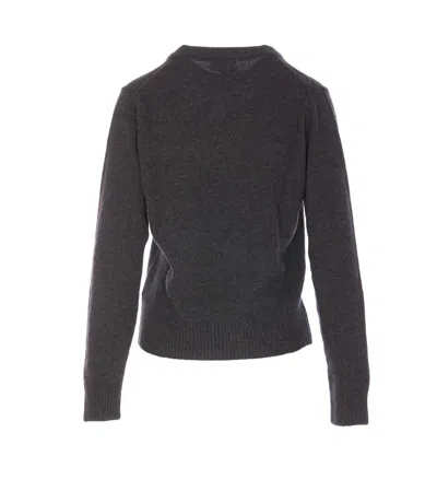 Shop Ganni Sweaters In Grey