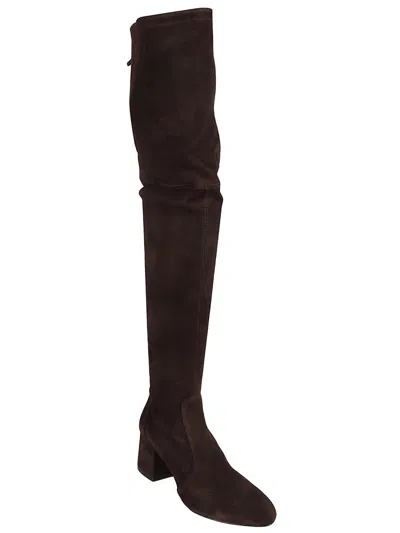 Shop Stuart Weitzman Boots In Ebony