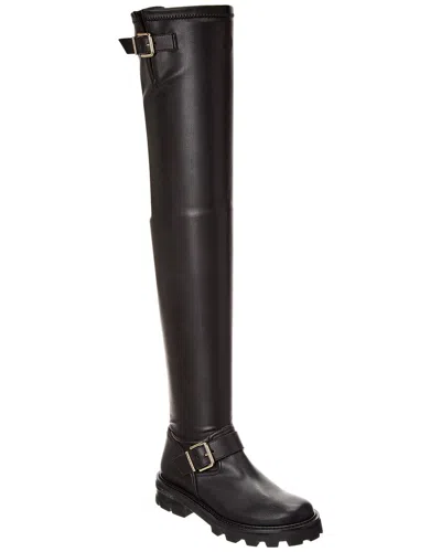 Jimmy Choo Biker Ii Over The Knee Boot In Black