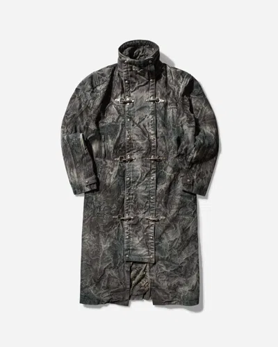 Thug Club Bio Soldier Denim Trench Coat Camo In Multicolor