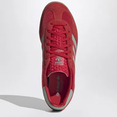 Adidas Originals Gazelle Indoor Velvet Low-top Sneakers In Red