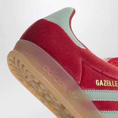 Adidas Originals Gazelle Indoor Velvet Low-top Sneakers In Red