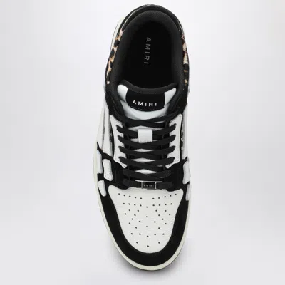 Amiri Leopard Print Goat Leather Sneakers With Perforated Detail