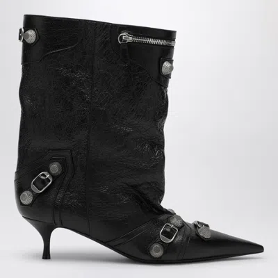 Balenciaga Cagole 50 Mid-calf Boots In Nappa Leather