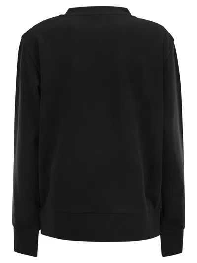 Moncler Logo Sweatshirt With Crystals