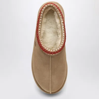 Ugg Tasman Wool-blend Fleece-lined Embroidered Suede Slippers