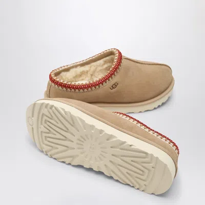 Ugg Tasman Wool-blend Fleece-lined Embroidered Suede Slippers