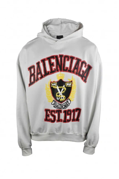 Balenciaga Men Sweatshirt In White